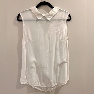 Brandy Melville white collared blouse